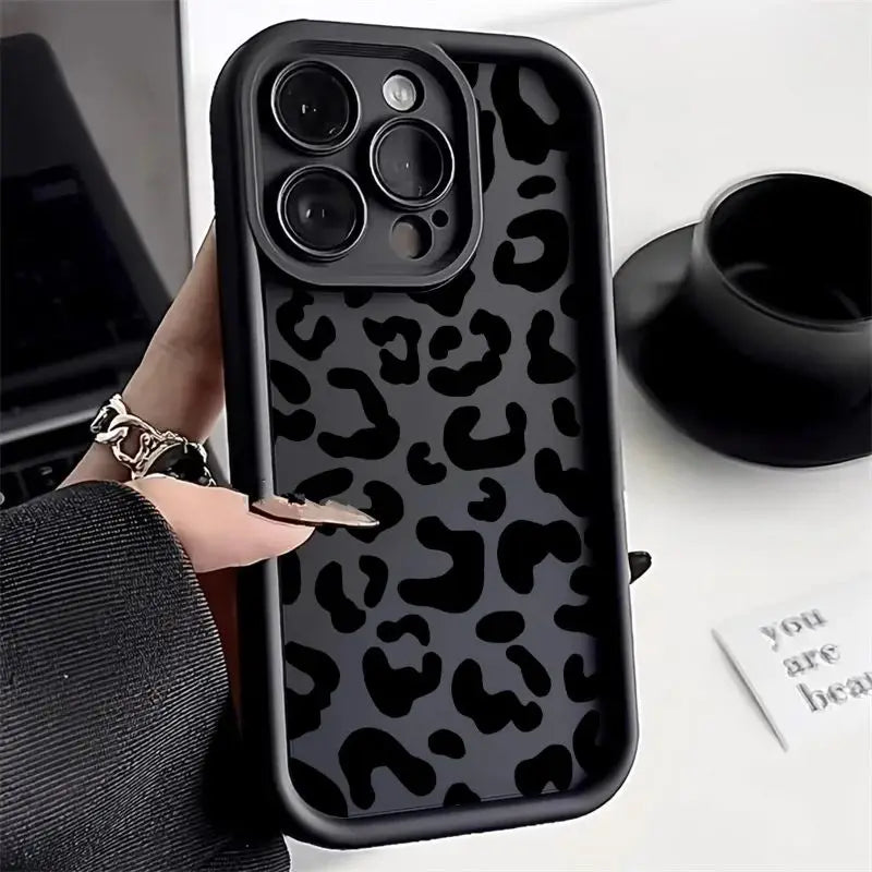 Coque de protection léopard pour iPhone